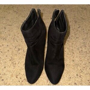 Black suede Booties size 7.5